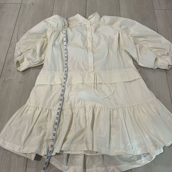 FRAME  RUCHED SLEEVE DRESS size L - Picture 2 of 9